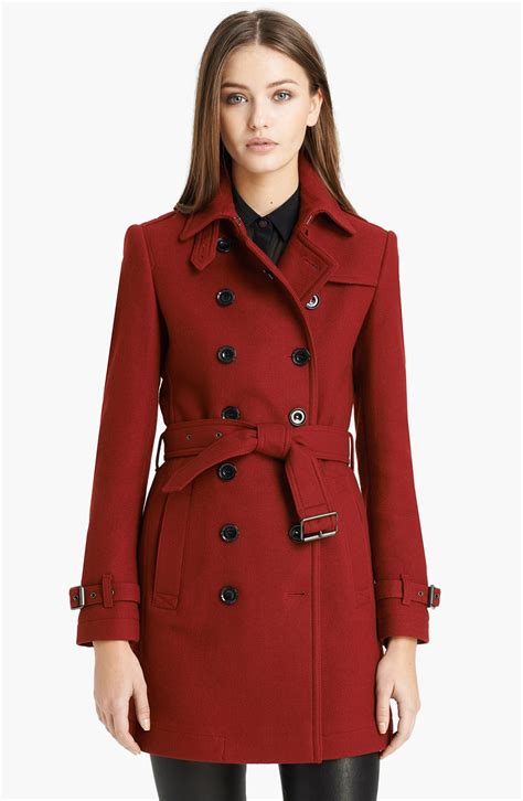 burberry brit wool blend cocoon coat|Burberry double breasted trench coat.